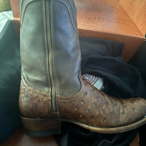 Authentic ostrich cowboy boots - Picture 5 of 7